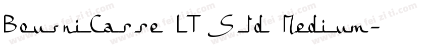 BousniCarre LT Std Medium字体转换